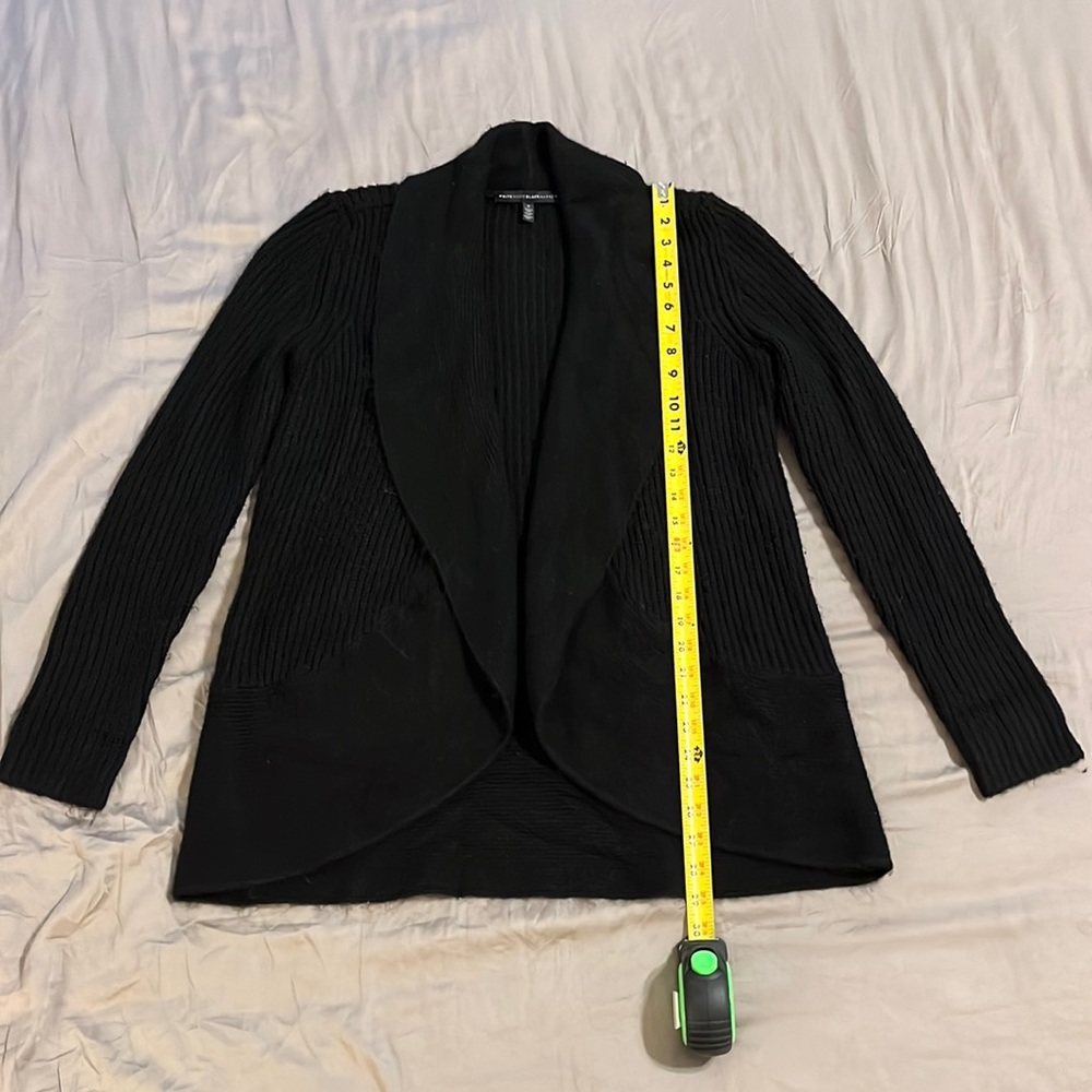 White House Black Market black knit cardigan small